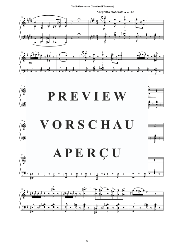 Produktgalerie: Seite 6 von 11 Ouverture e Cavatina (Il Trovatore) - Piano Version, , Klavier Solo