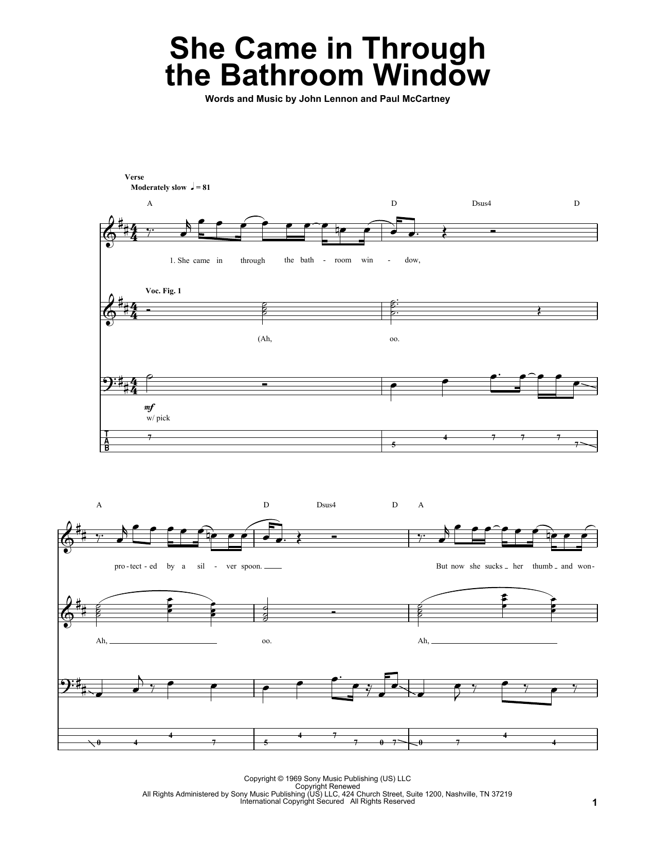 Produktbild zu:  She Came In Through The Bathroom Window - The Beatles