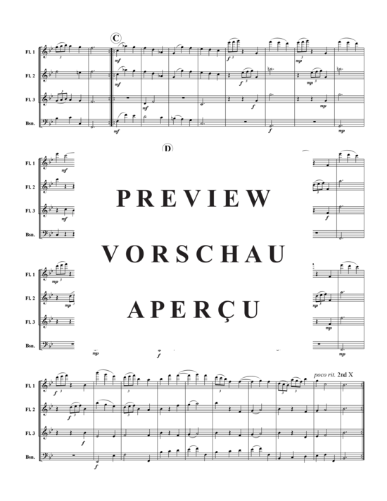 Product gallery: Page 3 of 7 Celebration , , (woodwind quartet: 3x flute, bassoon)