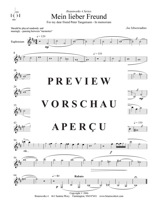 gallery: Mein lieber Freund , , (Bariton-Posaune)