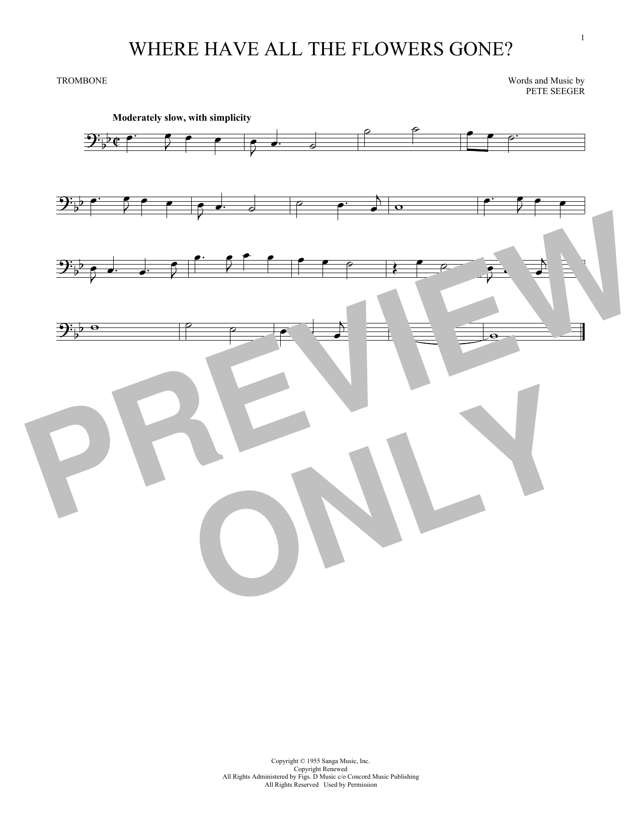 Product gallery: Page 1 of 1 Where Have All The Flowers Gone?, Pete Seeger