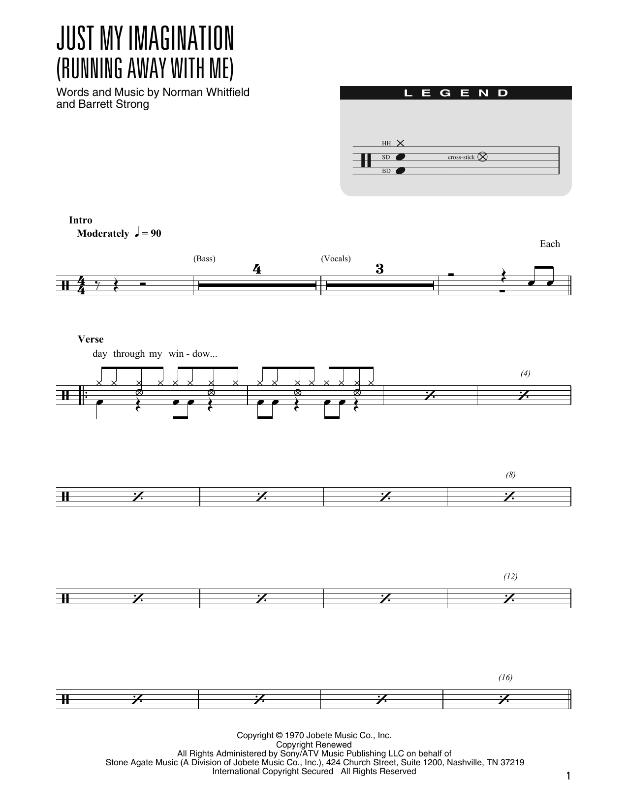 Product gallery: Page 1 of 1 Just My Imagination (Running Away With Me) (arr. Kennan Wylie), The Temptations
