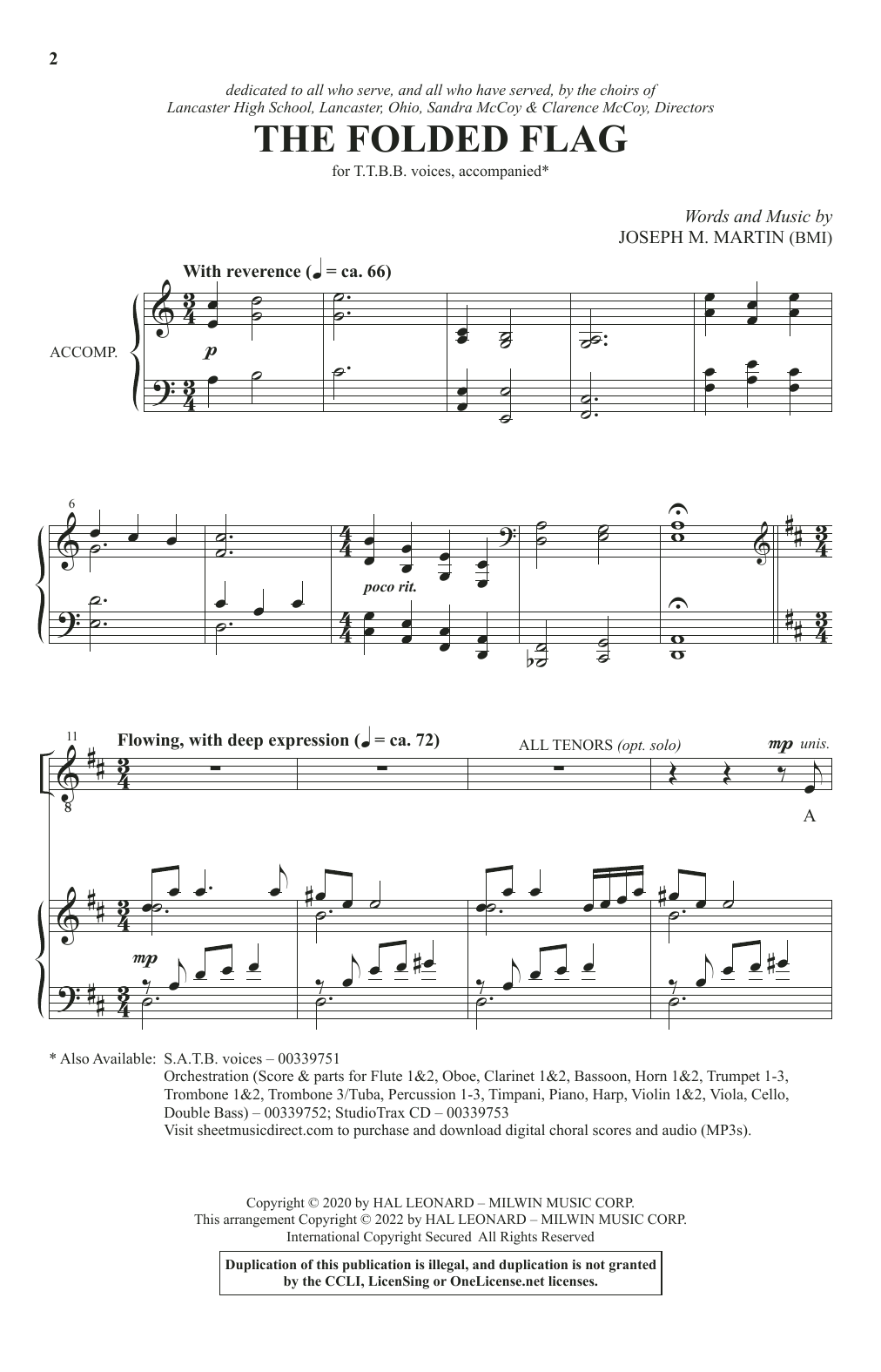Produktbild zu: The Folded Flag