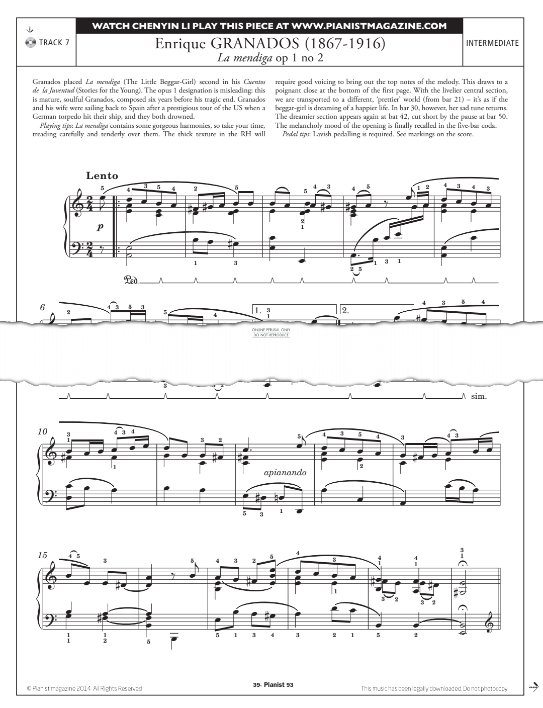 gallery: La mendiga (Little Beggar Girl) Op.1 No.2, Enrique Granados