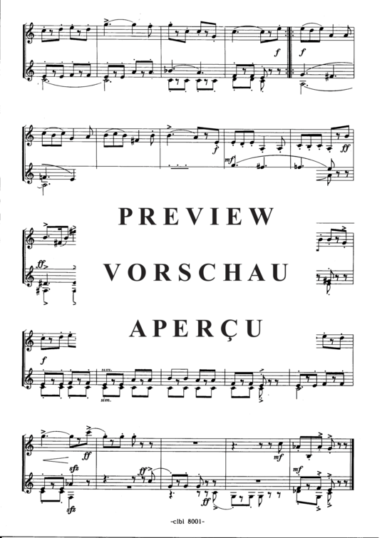 Product gallery: Page 4 of 4 Zwei Wettervorhersagen , , (Clarinet duet)