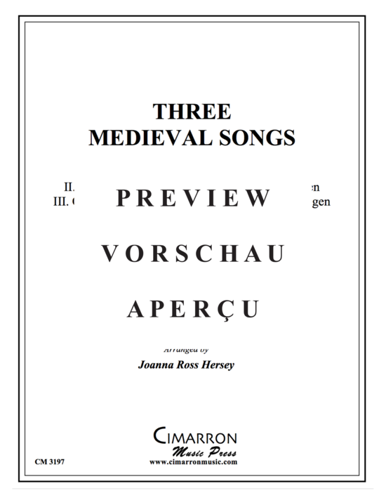 gallery: Three Medieval Songs , , (Tuba Solo)
