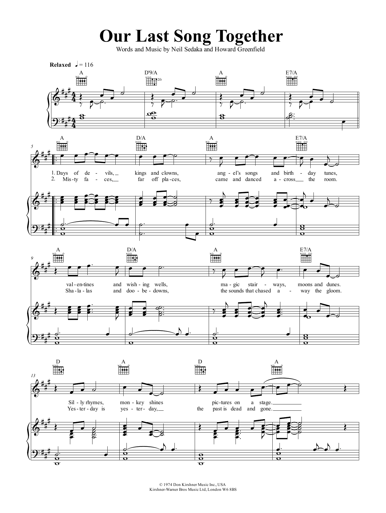 Produktbild zu: Our Last Song Together