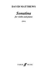cover: Sonatina for Violin and Piano Op.127, David Matthews, Klavier