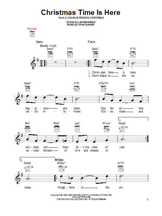 Product gallery: Page 1 of 1 Christmas Time Is Here, Vince Guaraldi