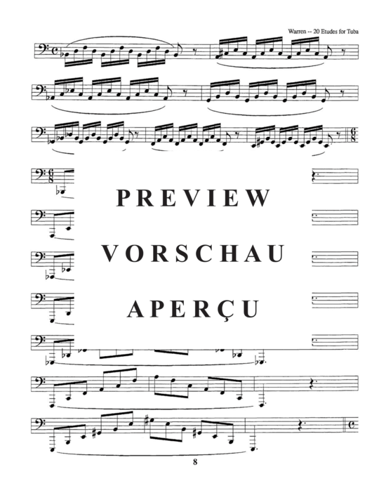Product gallery: Page 16 of 21 Twenty Etudes and Four Duets , , (Tuba Solo)
