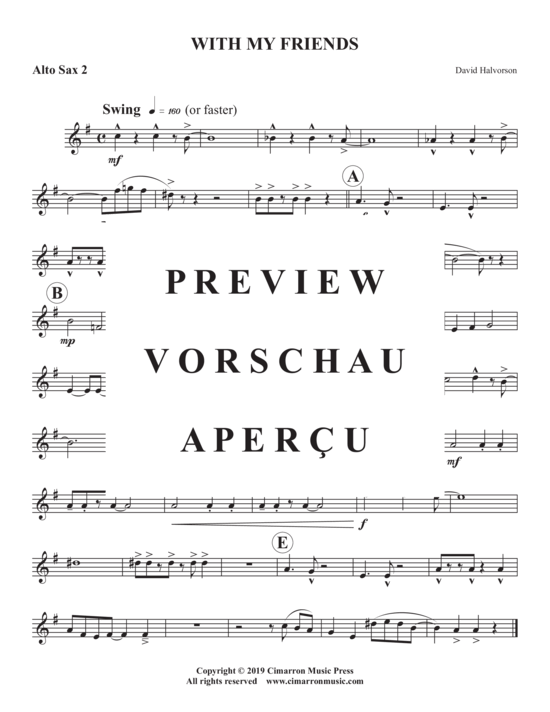 Product gallery: Page 8 of 10 With My Friends , , (Saxophone Quintet SAATB)