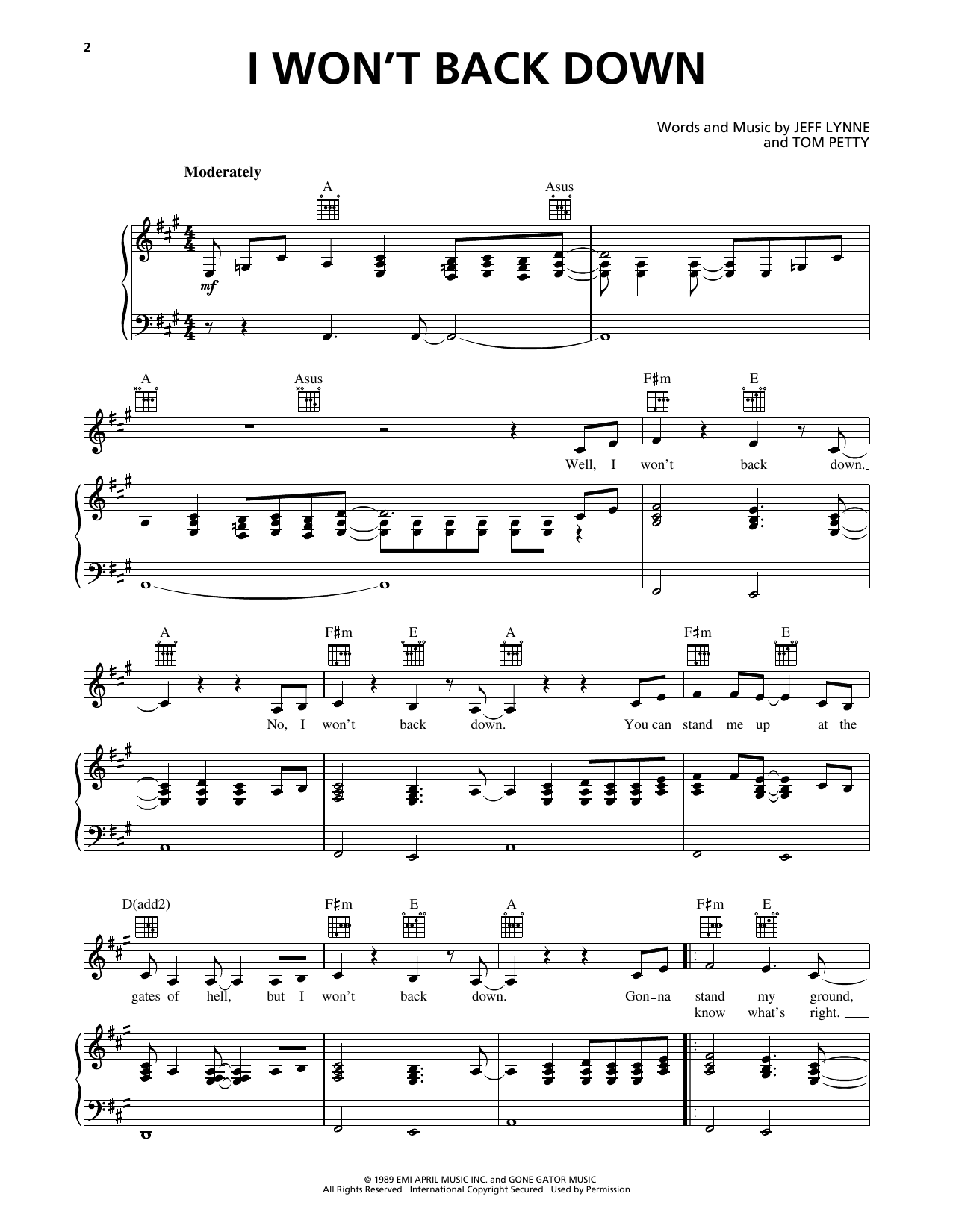 Product picture to:  I Won't Back Down - Johnny Cash