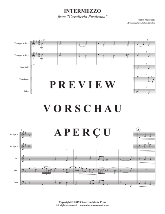 Produktgalerie: Seite 3 von 10 Intermezzo , , (Blechbläser Quintett)
