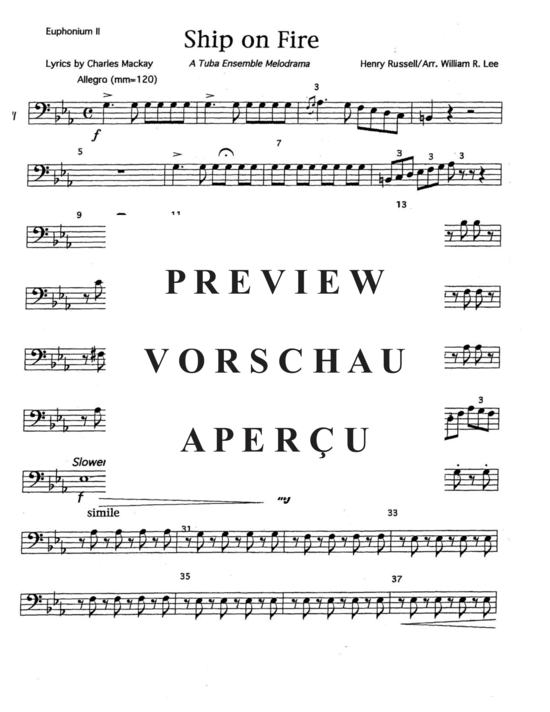 Produktgalerie: Seite 18 von 21 Ship on Fire , , (2x Euphonium, 2x Tuba + Solostimme)