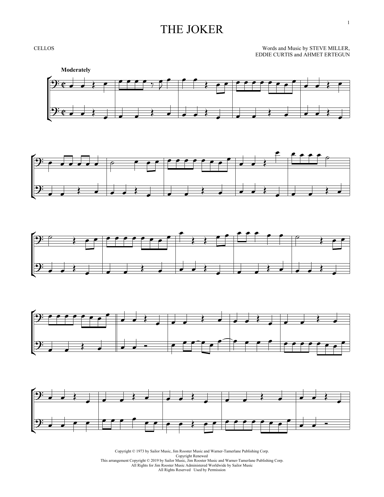 Produktgalerie: Seite 1 von 1 The Joker, Steve Miller Band, Violoncello