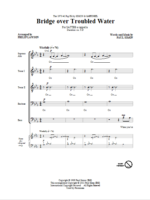 Produktgalerie: Seite 1 von 1 Bridge Over Troubled Water, Philip Lawson, Chor