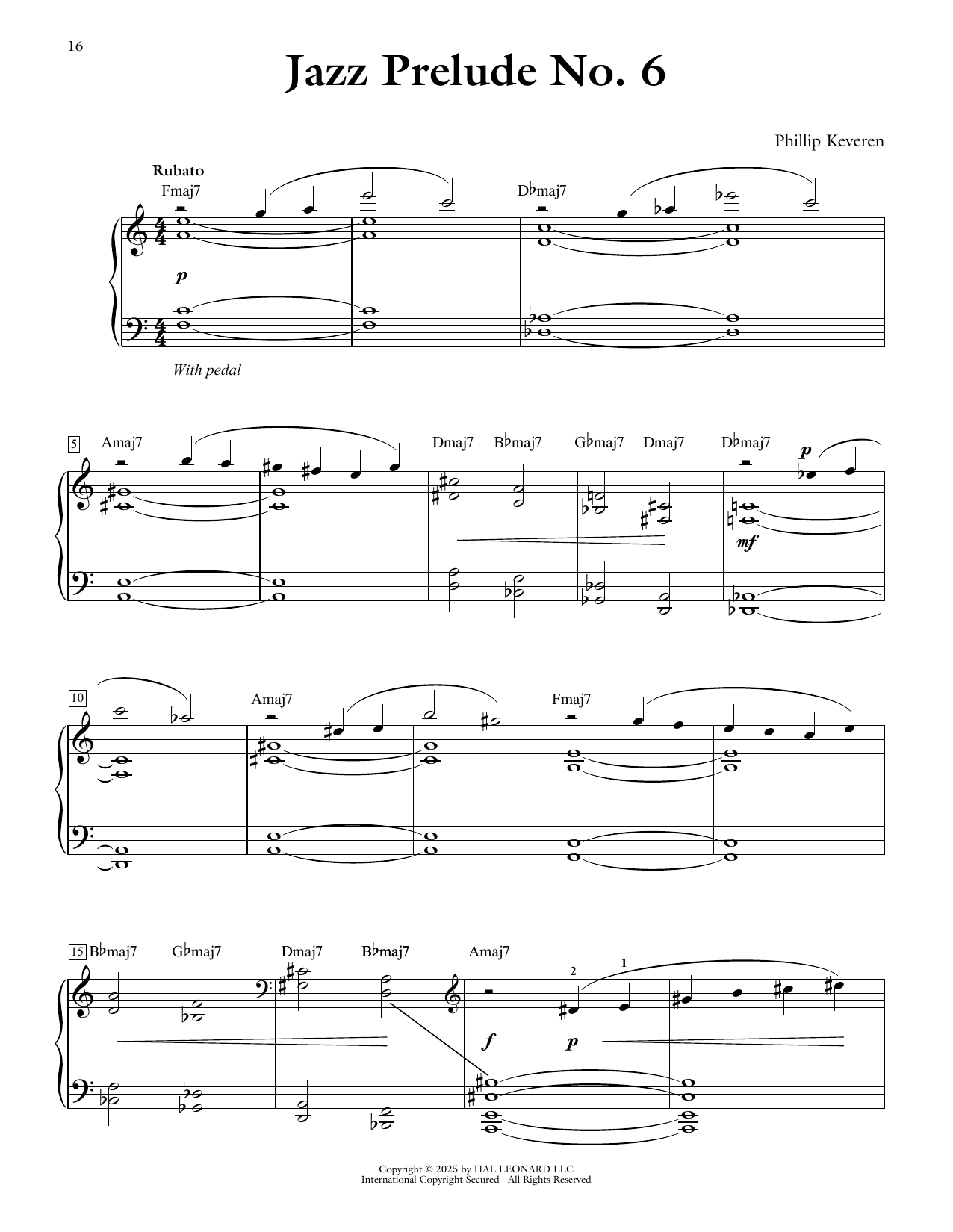 Produktgalerie: Seite 1 von 1 Jazz Prelude No. 6, Phillip Keveren, Klavier