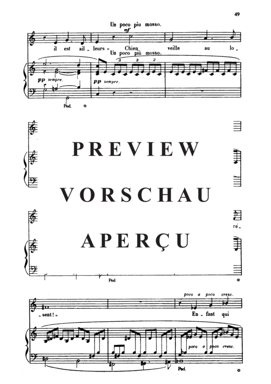 Product gallery: Page 4 of 6 L'absent Op.5 No.3, , Medium Voice and Piano
