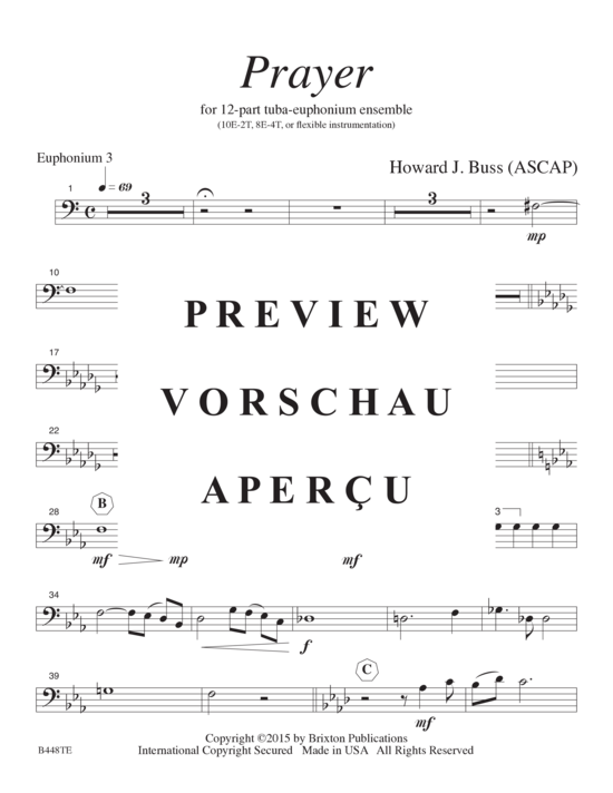 Product gallery: Page 14 of 21 Prayer , , (12-part tuba-euphonium choir)