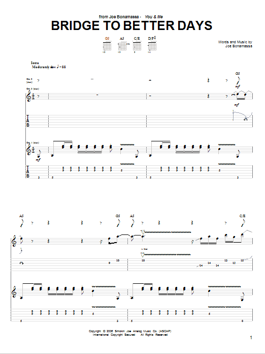 Product gallery: Page 1 of 1 Bridge To Better Days, Joe Bonamassa