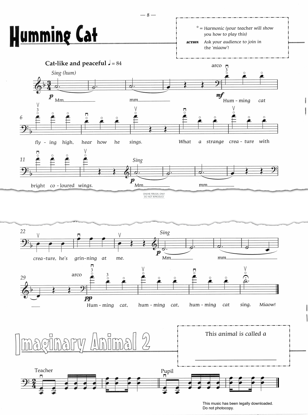 Produktgalerie: Seite 1 von 1 Humming Cat, Pam Wedgwood, Klavier, Violoncello