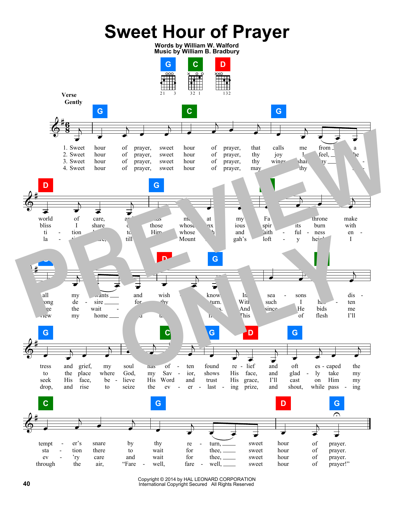 Produktbild zu: Sweet Hour Of Prayer