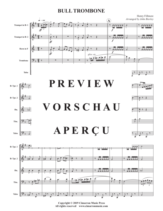 Produktgalerie: Seite 3 von 18 Bull Trombone , , (Blechbläser Quintett)