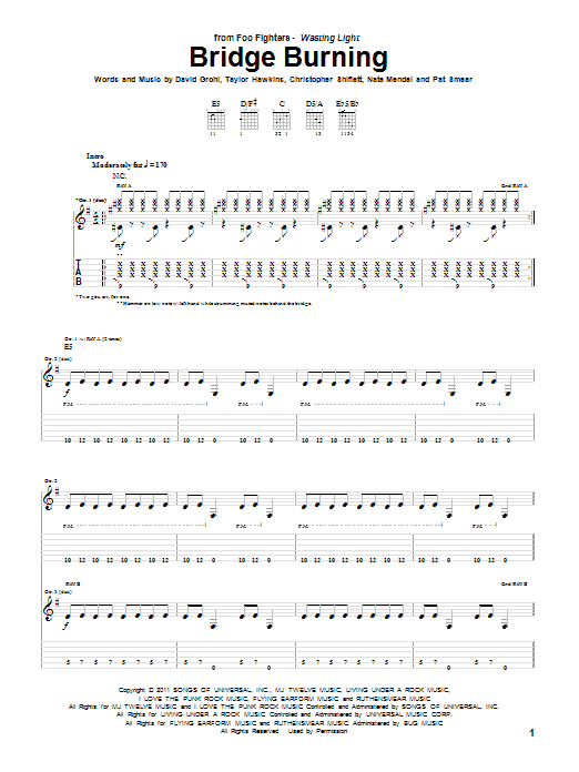 Product gallery: Page 1 of 1 Bridge Burning, Foo Fighters