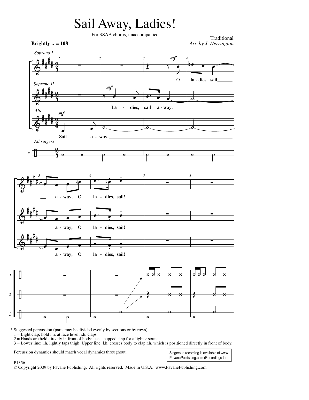 Produktgalerie: Seite 1 von 1 Sail Away, Ladies!, Judith Herrington, Chor