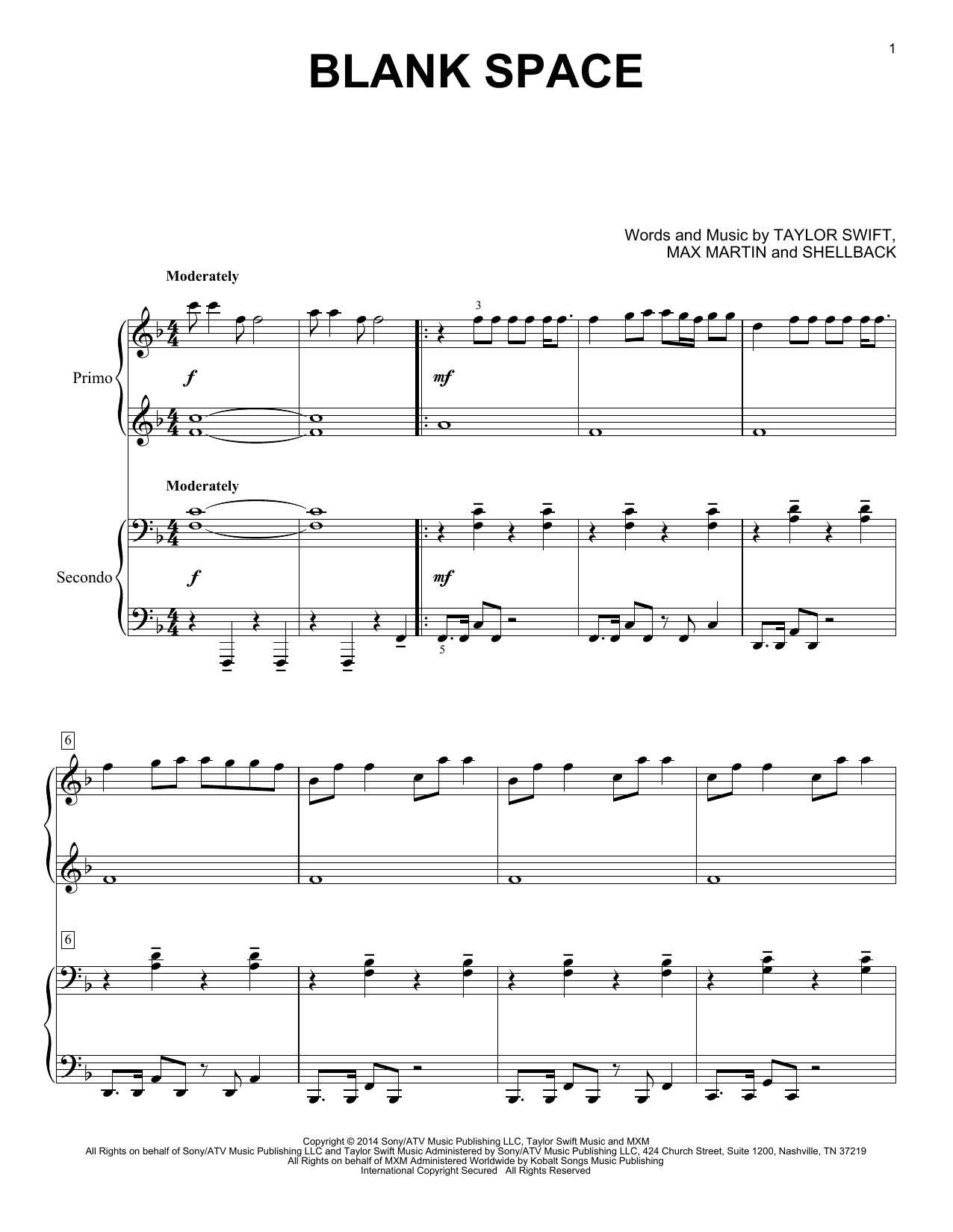Produktbild zu: Blank Space