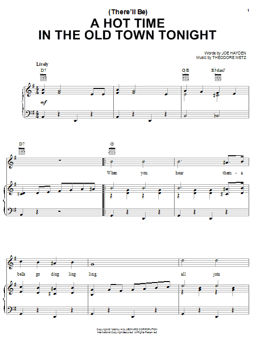 Produktbild zu: (There'll Be) A Hot Time In The Old Town Tonight