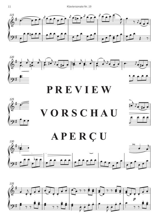 Product gallery: Page 14 of 15 Klaviersonate Nr. 19 - op. 49, Nr. 1 , , Piano Solo