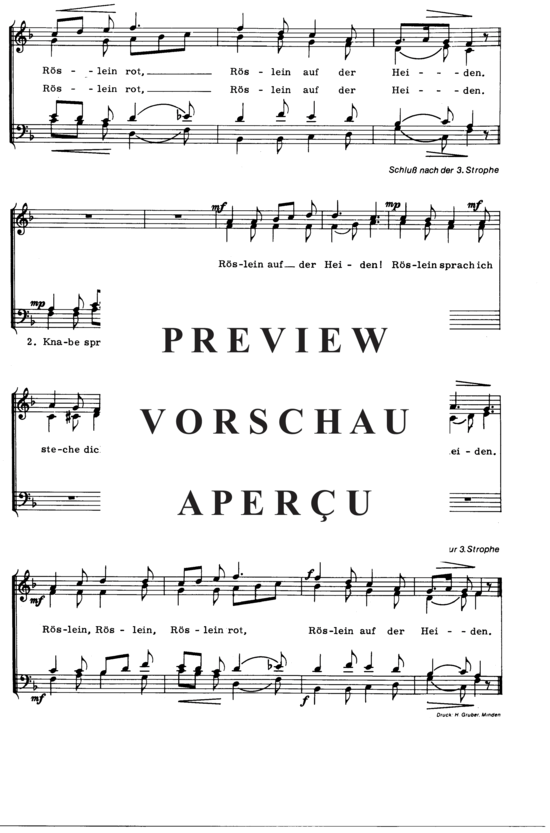 gallery: Heidenröslein , , (Gemischter Chor)