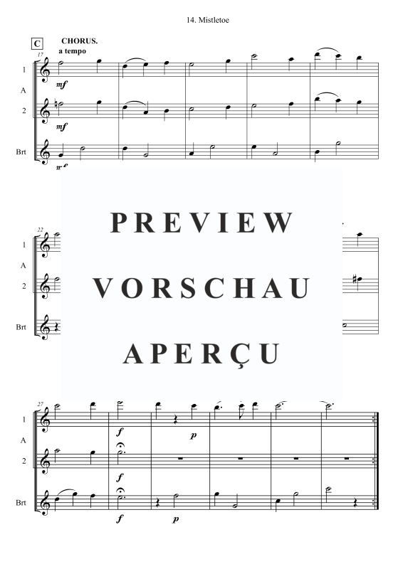 Produktgalerie: Seite 3 von 8 Mistletoe, , Saxophon Trio