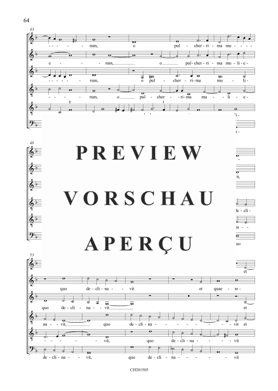 Produktgalerie: Seite 10 von 11 Vadam et circuibo / Qualis est dilectus tuus, , Gemischter Chor 6-stimmig
