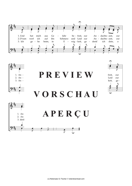 Product gallery: Page 3 of 3 Die Andachtszeit  , , (mixed choir)