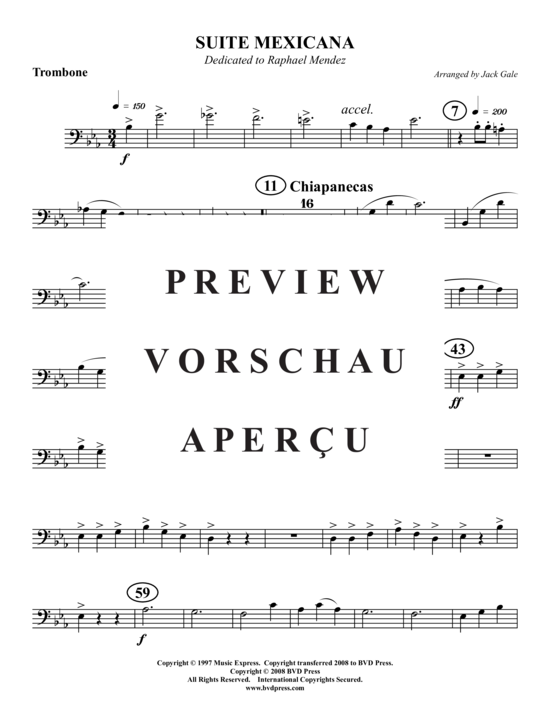 Produktgalerie: Seite 20 von 21 Suite Mexicana , , (Blechbläserquintett)