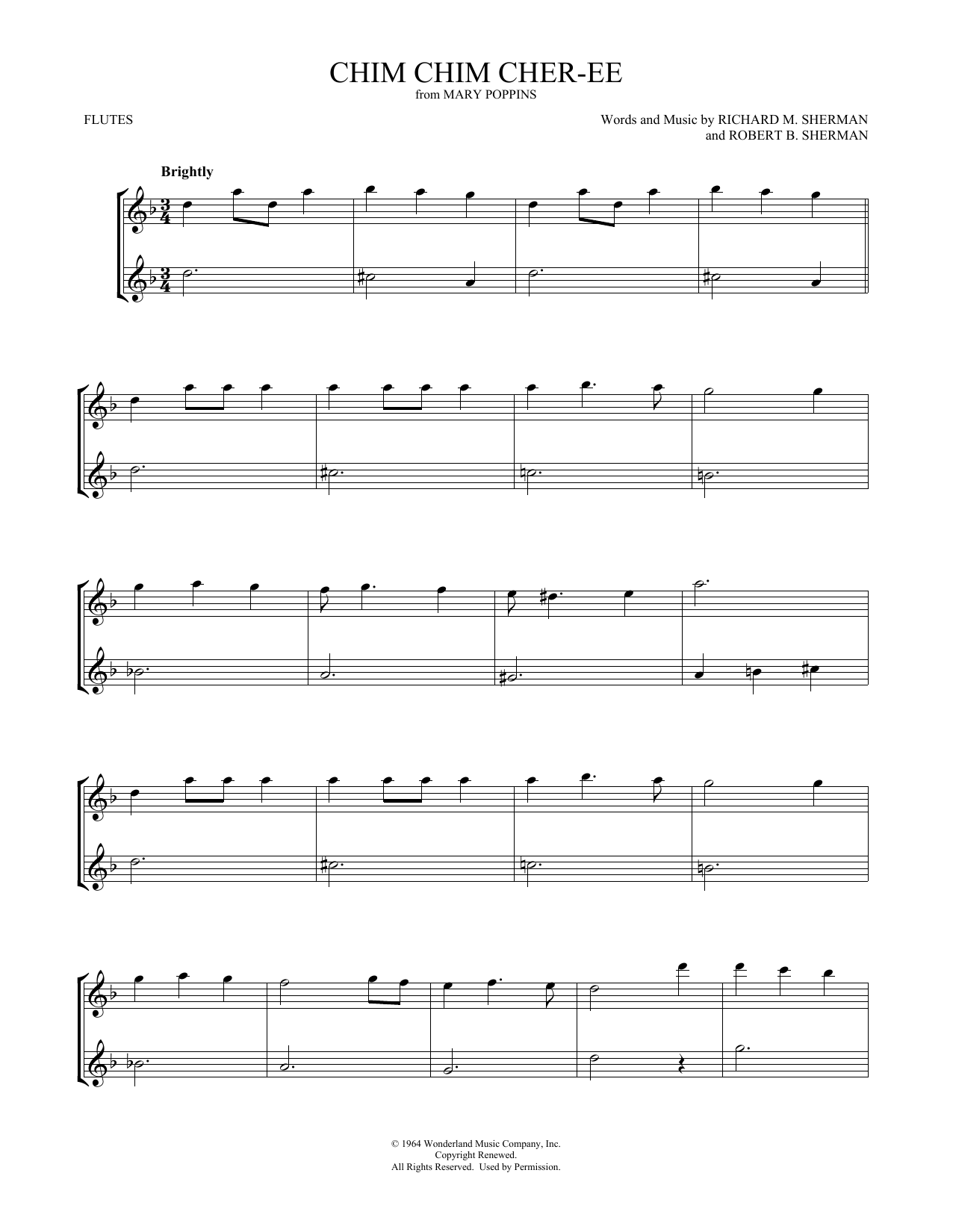 Product gallery: Page 1 of 1 Chim Chim Cher-ee (from Mary Poppins) (arr. Mark Phillips), Dick Van Dyke