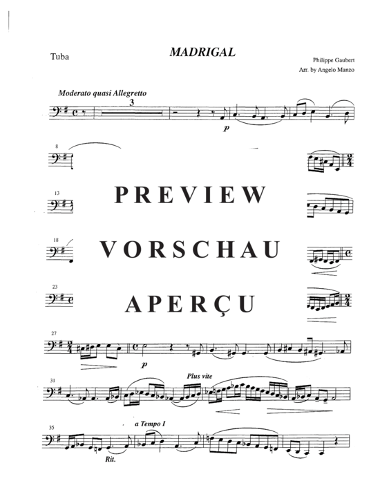 Product gallery: Page 11 of 12 Madrigal , , (tuba + piano)