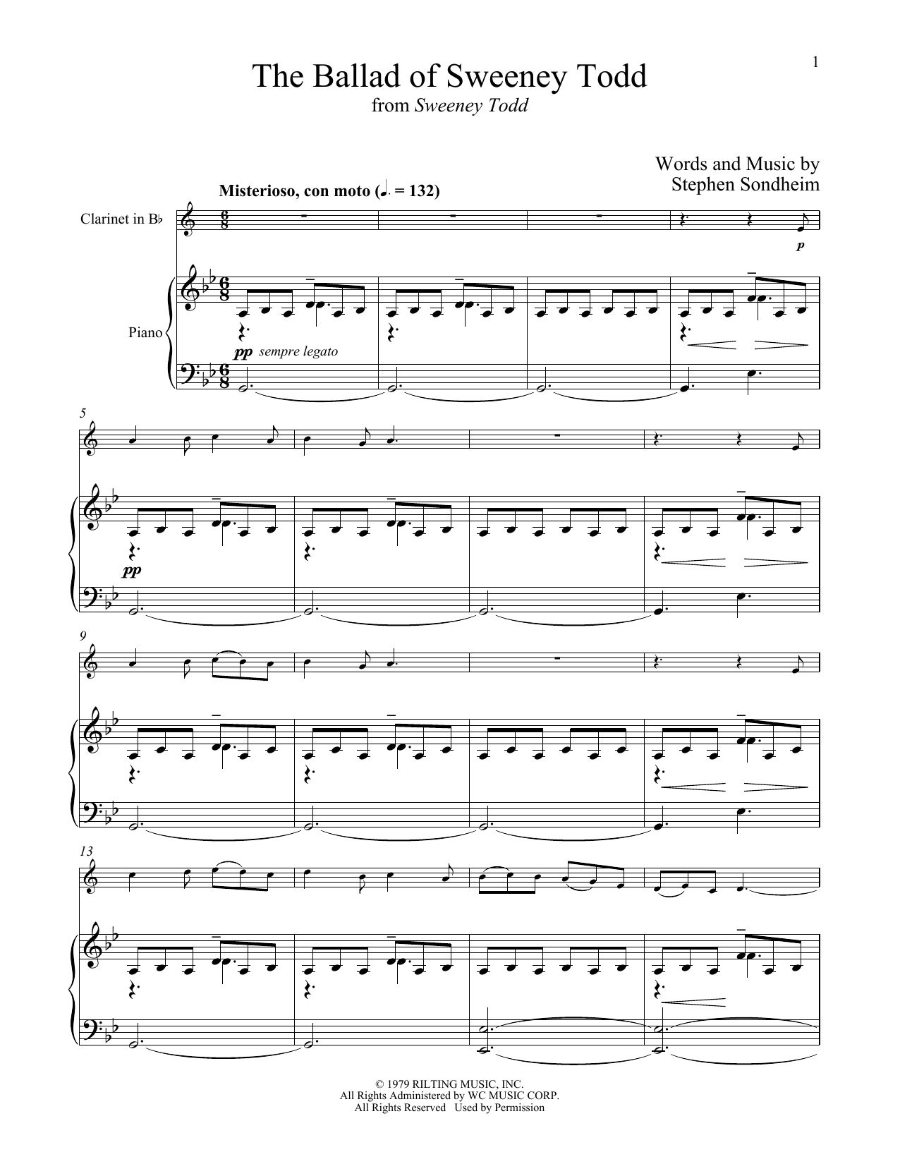 Produktbild zu: The Ballad Of Sweeney Todd (from Sweeney Todd)