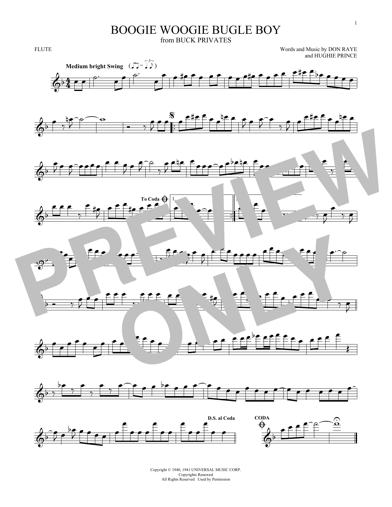 Product gallery: Page 1 of 1 Boogie Woogie Bugle Boy, Andrews Sisters