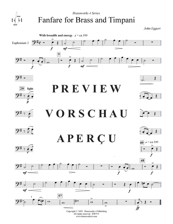 Product gallery: Page 10 of 21 Fanfare für Brass und Timpani , , (Brass Ensemble)