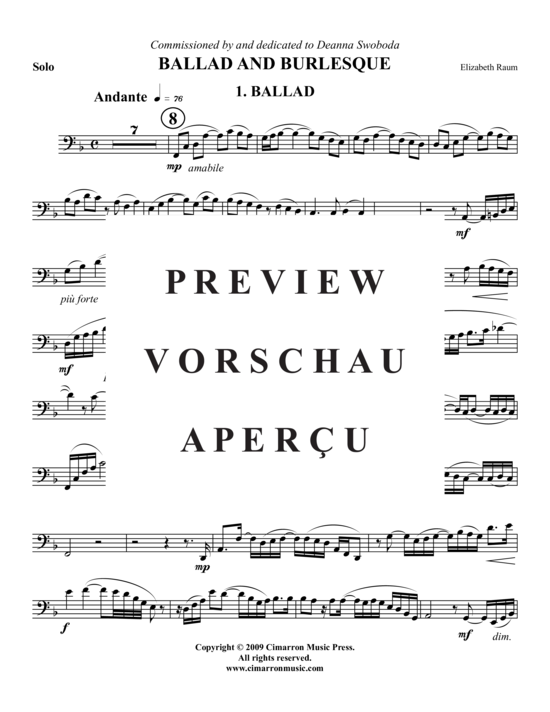 Product gallery: Page 17 of 20 Ballad and Burlesque , , (tuba + piano)