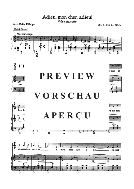 Product gallery: Page 4 of 4 Adieu, mon cher, adieu! , , Piano and Voice