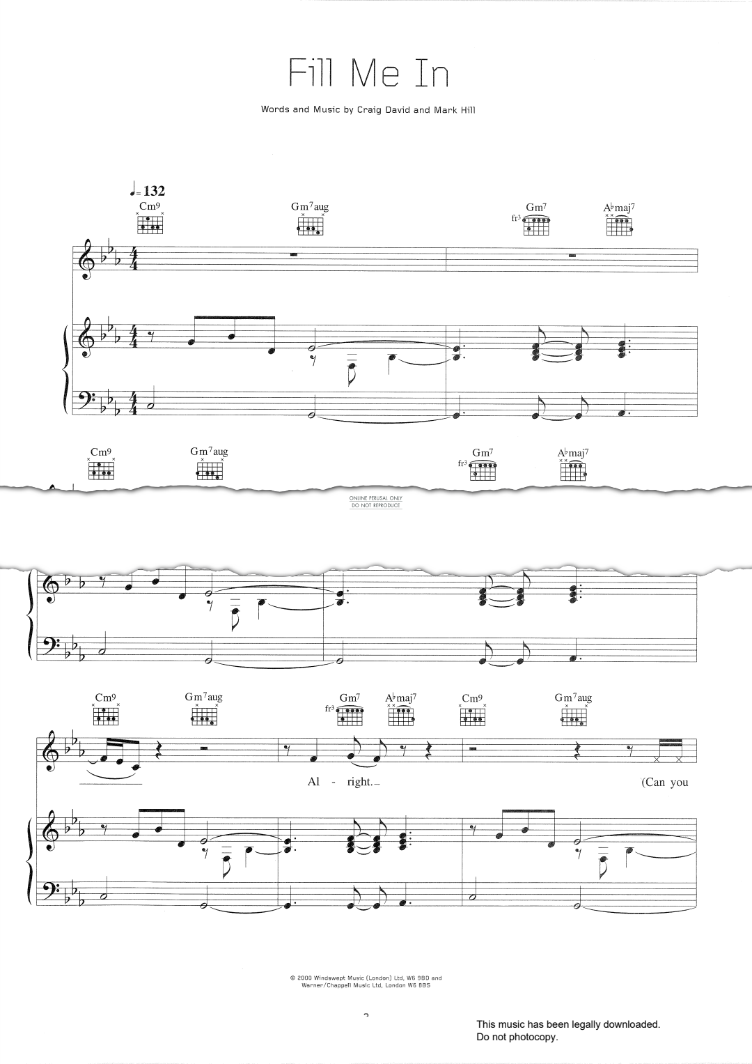 Produktbild zu: Fill Me In
