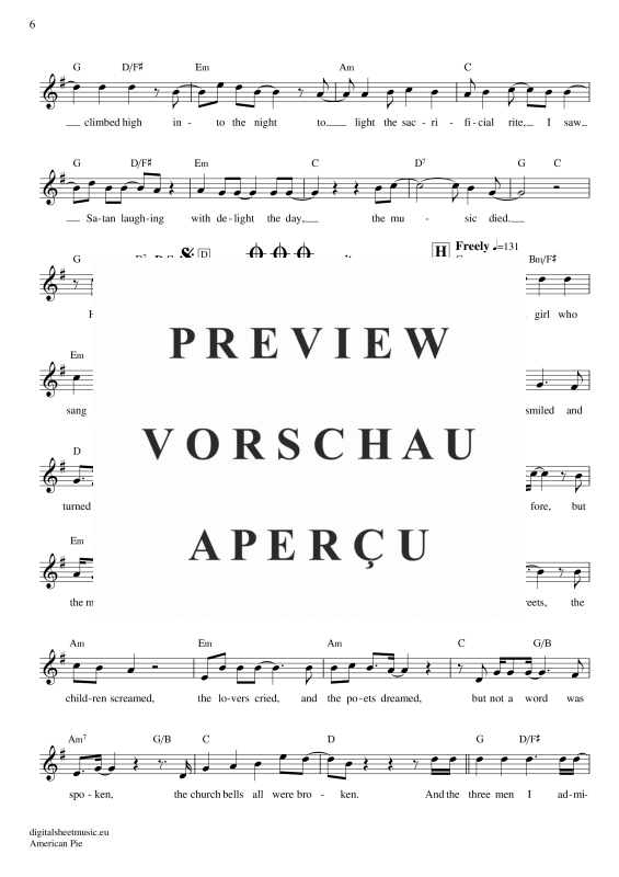 Product gallery: Page 7 of 8 American Pie , Mc Lean, Don, (vocals)