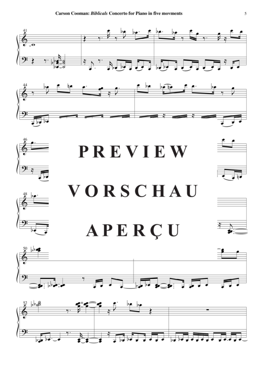 Product gallery: Page 6 of 18 Biblicals: Concerto for Solo Piano , , Piano Solo