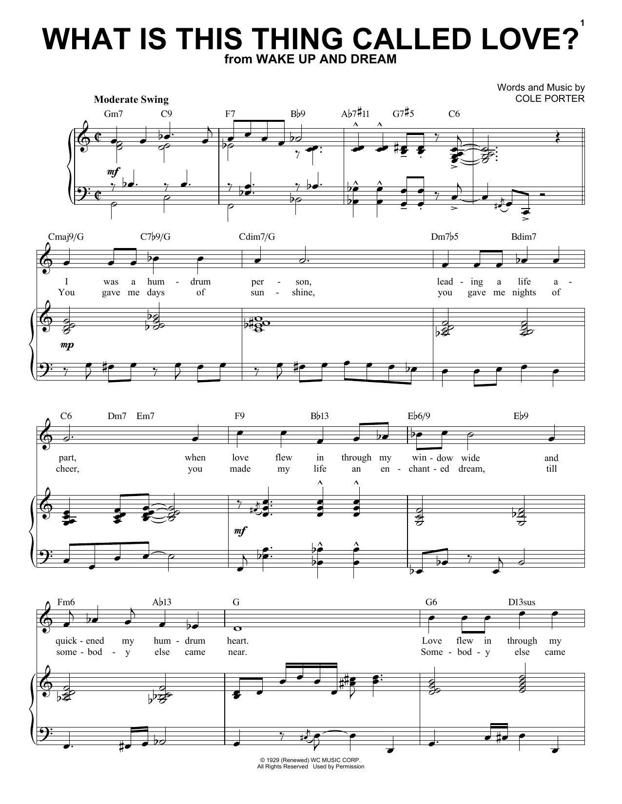 Product picture to: What Is This Thing Called Love? [Jazz version] (from Wake Up And Dream) (arr. Brent Edstrom)