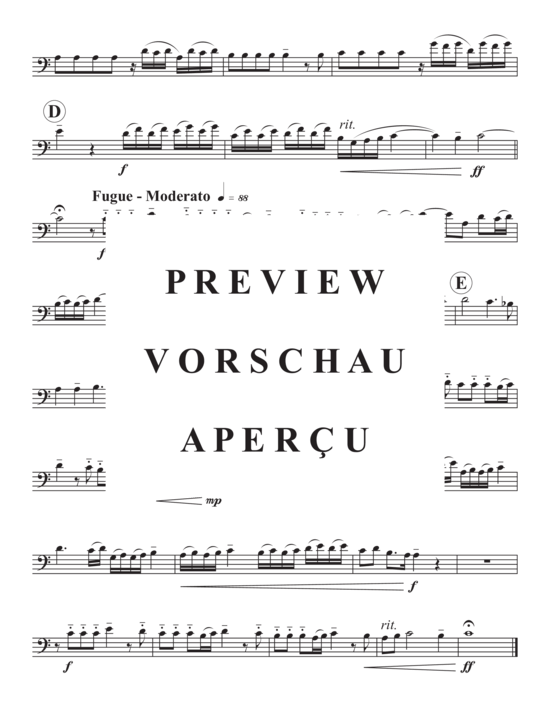 Product gallery: Page 7 of 13 Prelude and Fugue in C Major , , (Trombone Quartet)