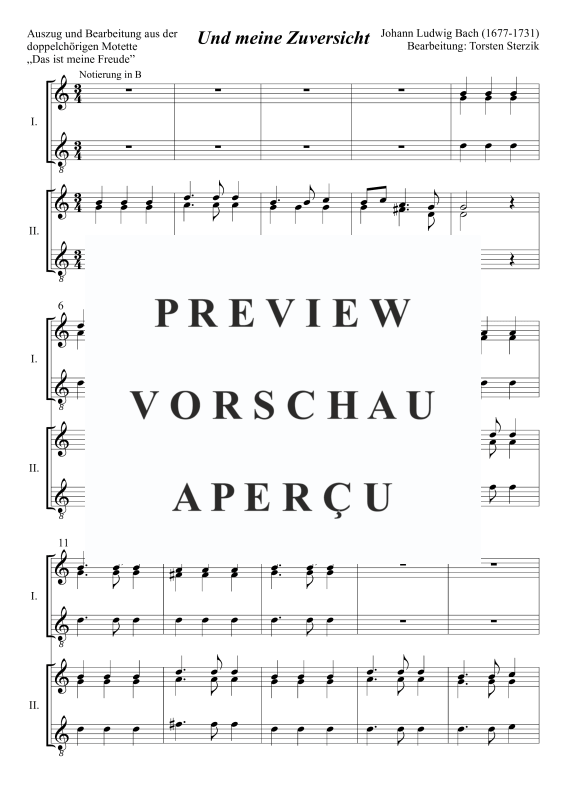 Product gallery: Page 6 of 9 Und meine Zuversicht, , Trombone Choir - Double Choir